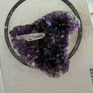 Amethyst Crystal Cluster with quartz